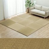 フロアマット 置き畳国産い草簡単和室ベビーキッズプレイマットフロアマット約82×82cm単品 約70×70cm 抗菌防臭 滑り止め 木製 ウレタン ラグ インテリア 敷物 クッション性 ズレにくい 無染土い草 肌触り 柔らか 耐久性