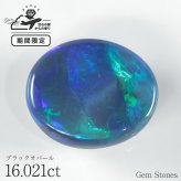  大粒 ブラックオパール 16.021ct ルース 裸石 宝石 高品質 オパール ブルー グリーン ブラック 希少 誕生石 10月 お守り ジュエリー ギフト