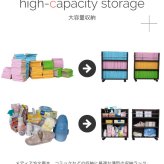 ラック キャスター付き 収納 クローゼット 4個セット 幅19.5奥行58 .5 スリム 押し入れ収納 本棚 ワゴン 隙間 棚 漫画 CD DVD スライド シンプル コミック 新生活