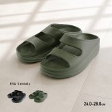 ベルトサンダル メンズ[厚底 サンダル EVA メンズ クッション 痛くない EVAサンダル 歩きやすい 疲れにくい 軽量 ダブルベルトサンダル グミサンダル 前あき 厚底スリッパ 厚底サンダル ダブルストラップサンダル オフィスサンダル]
