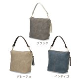2WAYバッグ レディース ショルダーバッグ ハンドバッグ 軽量 スエード調 肩掛け 斜め掛け 手提げ ポケット充実 タッセル おしゃれ きれいめ 62197 Avancer アバンセ 
