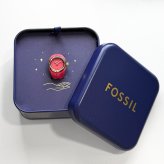 フォッシル リングウォッチ 指時計 ブランド レディース ピンク ゴールド 指輪型 伸縮式 フリーサイズ コンパクト ミニマル おしゃれ 可愛い アクセサリー FOSSIL 彼女 女友達 ギフト 誕生日 記念日 成人 卒業 入学