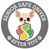 カーサイン 高齢者マーク SENIOR SAFE DRIVER チワックス マグネット 強力 直径13cm 肉球 日本製 車 ステッカー