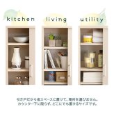 食器棚 キッチン収納 さわやかなカウンター下引き戸収納9015 FKSS-9015--WHW ホームテイスト カウンター下収納 引き戸 薄型 幅90cm すきま キッチン カウンター下 収納 スリム ラック 台所 棚：