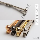 カラーピン カラークリップ 穴なしok 挟むだけ メンズ 4色 スーツ オフィス 紳士 お洒落 シャツ ネクタイ メタリック シンプル ボール クラシカル 男性