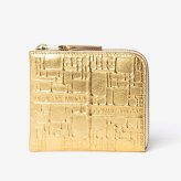 コムデギャルソン COMME DES GARCONS EMBOSSED LOGOTYPE エンボスロゴタイプ HALF ZIP WALLET ハーフジップ ウォレット SA3100EG ミニ財布 L字ファスナー コインケース ユニセックス 財布