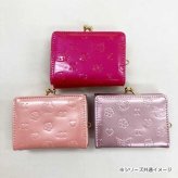 マイメロディ 財布 口金財布 がま口 ミニ財布 レディース サンリオ キャラクターズ エナメル 型押し ビジュー キラキラ 可愛い おしゃれ コンパクト ウォレット SR48-2MM サンリオ正規ライセンス品