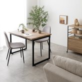 【3点セット】 ダイニングテーブルセット 2人 北欧 二人 おしゃれ 110 カフェ カフェ風 ダイニングセット 収納 棚 3点 コンパクト 小さい ダイニングテーブル ダイニングチェア アイアン 新生活
