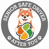 カーサイン 高齢者マーク SENIOR SAFE DRIVER 柴犬 ステッカー シール 直径13cm 肉球 日本製 車