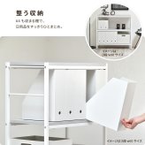 Noko 4段ラック 幅60 NKRC0353 ハイタイプラック 間仕切り棚 ラック シンプルスタイル ポップ 角型 木製 壁面収納 高さ収納 多段ラック ワークスペース収納 シェルフディスプレイ幅61cm 奥行36cm 高さ124cm 新生活