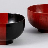 朱と黒　夫婦汁椀 インテリア 漆器 盆 カタログギフト 景品 粗品
