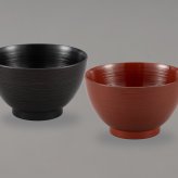 山中塗　3.6刷毛目汁椀ペア インテリア 漆器 盆 カタログギフト 景品 粗品