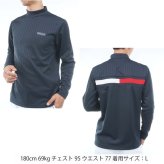 トミーヒルフィガー ゴルフ メンズ 針抜きジャガード フラッグモックシャツ TOMMY HILFIGER THMA661 2026年秋冬モデル お誕生日祝い お祝い 記念品 お父さん 父の日 彼氏 男性 30代 40代 50代 60代  還暦祝い 敬老の日 人気プレゼント プレゼント
