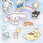 サンリオキャラクターズ ジュエルマシュマロシール ぷかぷかバルーン 文具 Sanrio