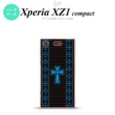 【SO02K】【スマホケース/スマホカバー】【エクスペリア XZ1】SO02K スマホケース Xperia XZ1 Compact SO-02K カバー エクスペリア XZ1 ゴシック 黒×水色 nk-so02k-1009【メール便送料無料】