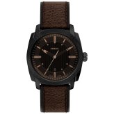 フォッシル FOSSIL 腕時計 メンズ MACHINE デイト アナログ ブラウンレザーウォッチ FS6187【2026 新作】