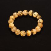 天然石ブレスレット【力強く華やかに】12mm 太陽放射ルチルクォーツ 艶感 一点物【GHB198】浄化発送 京海堂