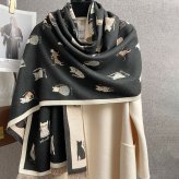 新作入荷 ストール ねこ 猫ストール 大判ショール ドット 水玉 スタイリッシュ 春夏秋冬 春 夏 秋 冬 水玉 ピンク ブラック ブラウン かわいい おしゃれ 猫好き 猫雑貨 猫柄 ネコ柄 シルエット ロング プレゼント 小物 マフラー 膝掛け ねこ雑貨