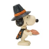 ジム ショア Jim Shore スヌーピー ウィズ パンプキンパイ ミニ 置物 フィギュア 人形 6018514 Peanuts インテリア ＜ハロウィン＞