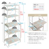 収納家具 ラック さわやかな 調節可能スライド棚付きレンジ 6段