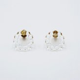 HARIO ハリオ ピアス アクセサリー スモールサークル HAW-SC-002P ガラス 耐熱ガラス 女性 レディース おしゃれ 上品 ギフト プレゼント カジュアル フォーマル 誕生日 ジュエリー 母の日 サマーアクセ プチギフト 20代 30代 40代 50代 60代