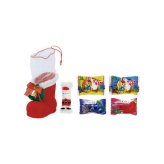 お菓子サンタブーツ（ミニ）  7116 景品 記念品 粗品 ノベルティ 名入れ 御挨拶 ご挨拶