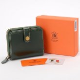 ベリーズヨーク　BELLIES YORK　二つ折り財布　BYTM1944GR　グリーン　緑色　ベジタブルタンニン　イタリアンレザー　牛革　”エイジングを楽しむ革小物”