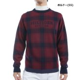 トミーヒルフィガー ゴルフ メンズ バッファローチェックジャカード クルーネックセーター TOMMY HILFIGER GOLF THMA478 秋冬モデル お誕生日祝い お祝い 記念品 お父さん 父の日 彼氏 男性 30代 40代 50代 60代  還暦祝い 敬老の日 人気プレゼント プレゼント