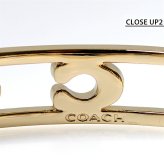 コーチ バングル レディース ブランド COACH シグネチャー C オープンワーク ブレスレット 571291GLD100 ゴールド アクセサリー