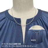 18金 ネックレス ロープチェーン k18 WG ネックレス 60cm 18金 ホワイトゴールド 太さ2.0mm幅 軽量タイプ 中空 k18WG パイプ ロープチェーン ネックレス 18k レディース ロープチェーンネックレス スライド式長さ調節可 ホワイト ゴールド チェーン