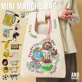 面白ろエコバッグ コンパクト AND PACKABLE テクノプライム MBHS ミニマルシェバッグ アンドパッカブル 畳める エコ トート エコバッグ 綿 コットン 綿素材 インド 小さめ 小ぶり 小学生 中学生 高校生 女子中学生 JK 女子高校生 レディースバッグ 面白い おもしろ