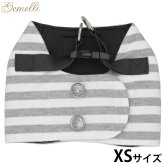 ジェメリ Gemelli ナチュラルボーダーハーネス ユニセックス XS グレー
