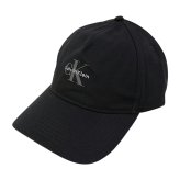カルバンクライン Calvin Klein(CK) キャップ 帽子 ロゴ モノグラム 4G5032G 001 MONOLOGO PRINTED BASEBALL CAP メンズ レディース ユニセックス ブラック