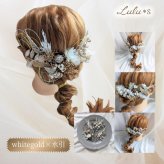 プリザーブドフラワー ドライフラワー 髪飾り ヘアアクセサリー ヘッドドレス 選べる11色 結婚式 成人式 卒業式 七五三 発表会 ウェディング ブライダル 和装 振袖 袴 着物 白無垢 水引 組紐 リボン かすみ草 紫陽花 ギフト プレゼント 贈り物 誕生日 記念日 お祝い ヘアアレンジ フルセット Lulu＊s ルルズ2476