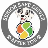 カーサイン 高齢者マーク SENIOR SAFE DRIVER ダルメシアン マグネット 強力 直径13cm 肉球 日本製 車 ステッカー