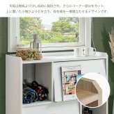 収納家具 ラック ディスプレイ ALE-1260 ミドルタイプ 日本製 フラップ扉 収納棚 扉付き 3段 本棚 幅60 高さ120 飾り棚 北欧 おしゃれ リビング収納 マガジン デザイン 木製 A4