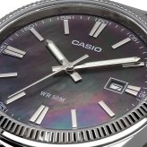 CASIO 腕時計 カシオ 時計 ウォッチ チープカシオ チプカシ アナログ クオーツ メタルバンド シルバー ブラック マザーオブパールダイアル 海外モデル MTP-1302DS-1AV [並行輸入品]