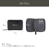 【名入れ】【撥水牛本革】スマートキーケース 本革 名入れ 鍵 4本収納 カードポケット3室 日本製YKKファスナー ラウンドファスナー 大容量 高機能 車の鍵 家の鍵 メンズ レディース キーケース 革 レザー ブランド 旧ビジネスレザーファクトリー LIB
