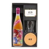 【永井豪シリーズ！お酒＆ ロックグラスセット 】名入れ 焼酎 魔界 梅酒 ギフト プレゼント 25度 芋 芋焼酎 麦 麦焼酎 グラス タンブラー ボトル 焼酎グラス グラス ロックグラス キューティーハニー デビルマン マジンガーZ 永井豪 還暦祝い  還暦 祝い 誕生日 定年 退職 卒業 父の日 女性 男性 女子