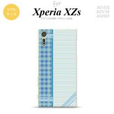 【SO03J】【スマホケース/スマホカバー】【エクスペリア XZs】SO03J スマホケース Xperia XZs SO-03J カバー エクスペリア XZs チェック・ボーダー 青 nk-so03j-tp1604【メール便送料無料】
