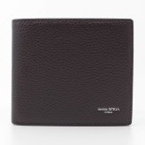 モンテスピガ　monte SPIGA　二つ折り財布　MOSMSP104DBR　ダークブラウン　濃茶　シュリンクレザー　牛革　ウォレット