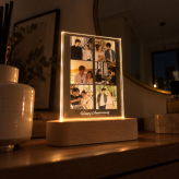 【LEDスタンドパネル | 6枚ノーマルデザイン】写真入り 名入れ対応 送料無料フォトフレーム アクリルフォトパネル カップル 彼氏 彼女 写真立て 名前入れ 文字入れ メッセージ入り おしゃれ お洒落 メモリアル フォト フォトスタンド アクリル ギフト プレゼント 結婚 誕生日 記念日 出産 卒業 ペット 推し活 子供 部活