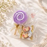 【選べるタオル＆お菓子】ふんわり可かわいい、タオルとお菓子のプチギフト♪ お祝い 卒園 卒業 入園 入学 発表会 お礼 ギフト プレゼント お配り ばらまき おしゃれ 大人 子供 送別 退職 結婚式 クリスマス ハロウィン イベント 記念品 まとめ買い