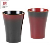 ぼかし塗 フリーカップ 食器洗浄機対応 山中漆器 カップ 食洗機対応 ペアセット【北海道・沖縄県・離島 配送不可】