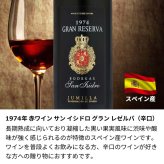 1974年 名前入り彫刻 生まれ年 赤ワイン サンイシドロ グランレゼルバ 辛口 昭和49年 名入れ 誕生日プレゼント ワインセット 木箱入【送料無料】