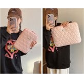 パソコンケース ハート 通販 PCケース 可愛い スリーブケース pc インナーケース バッグ ケース ノートパソコンケース ノートPCケース インナーバッグ 耐衝撃 厚め 無地 キルティング ノートパソコン モバイルパソコン かわいい おしゃれ