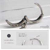 シルバー925 クロスピアス チェーンピアス ドロップピアス フープピアス シルバー ストーン キラキラ 小ぶり 十字架 片耳1点 メンズ 男性 金属アレルギー対応 イヤリング