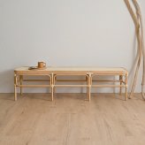 座椅子 アジアン家具 籐 イス ラタンチェア 幅160cm ロングベンチ リラックス椅子 アジアン おしゃれ ナチュラル レトロ クラシック ジャパニーズ ソファ 天然木 ソファー リビングソファ インテリア
