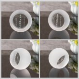 クリスタル位牌 期間限定10％OFF＋更にレビューを書いて送料無料  ☆彡　淡い雪のような白のコントラストが美しいお位牌  名入れクリスタル位牌 名入れ無料 お位牌 仏具 仏壇 夫婦 連名 戒名 供養 49日 法要 法事 おしゃれ 現代位牌 手元供養 現代仏壇 ミニ仏壇 小型 慰霊 没日 俗名  記念品 戒名彫刻代金込み