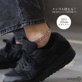 ステンレス チェーンアンクレット フィガロチェーンアンクレット ゴールド シルバー 18KGP シンプルアンクレット 足輪 足首 金属アレルギー対応